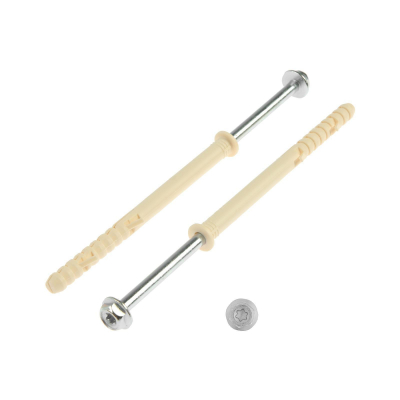 Изображение товара Фасадный дюбель Партнер с шурупом PT 10х160, 4 шт. для надежного крепления Изображение товара Фасадный дюбель Партнер с шурупом PT 10х160, 4 шт. для надежного крепления