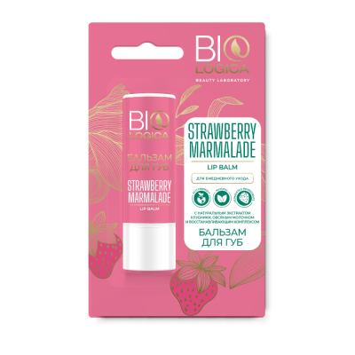 Изображение товара Бальзам для губ Biologica Strawberry marmalade