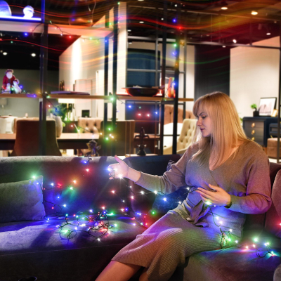 Изображение товара Гирлянда новогодняя Lotti mhd 300 led мультиколор 4+18 м со стартовым шнуром