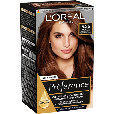 Изображение товара Краска L’Oreal Preference 5.25 174 мл Антигуа (A6213301) Изображение товара Краска L’Oreal Preference 5.25 174 мл Антигуа (A6213301)
