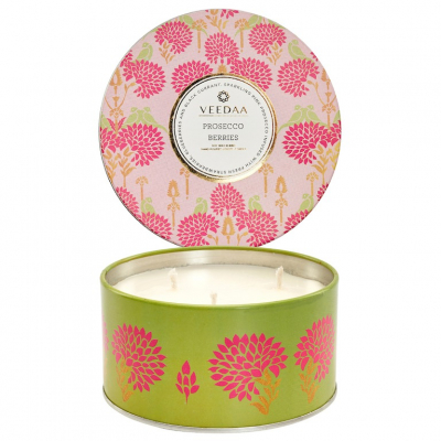 Изображение товара Ароматическая свеча Veedaa Prosecco Berries из соевого воска, 40 часов горения