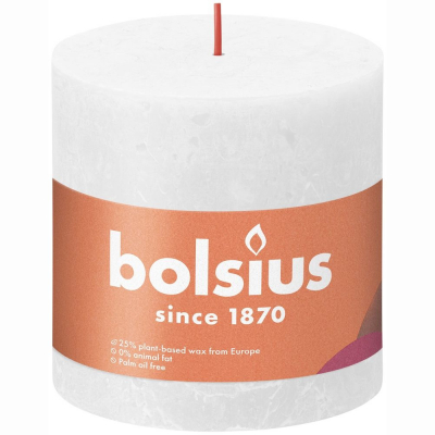 Изображение товара Свеча декоративная Bolsius Rustic Shine 10х10 см облачно-белая
