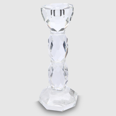 Изображение товара Подсвечник Crocus хрустальный, 1 свеча, малый 10x10x26,5 см