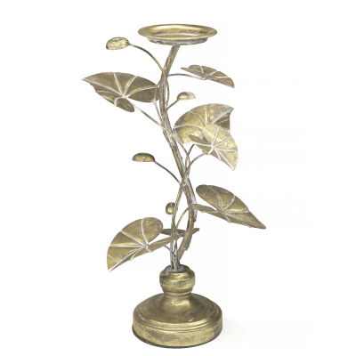 Изображение товара Золотистый металлический подсвечник Glasar 23х19х46 см для интерьера