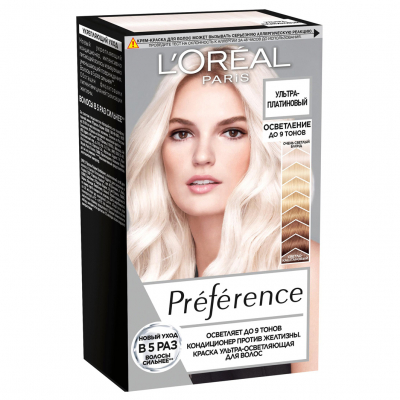 Изображение товара Краска для волос L'Oréal Preference Ультра-платиновый блонд 154 мл