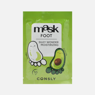 Изображение товара Маска для ног Consly с авокадо и парафином для мягкости и увлажнения