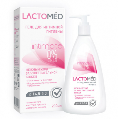 Изображение товара Гель для интимной гигиены Lactomed  Нежный уход за чувствительной кожей 200 мл