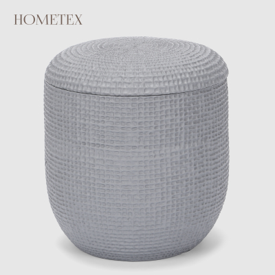 Изображение товара Ёмкость Hometex Клетка для ватных дисков, тёмно-серый