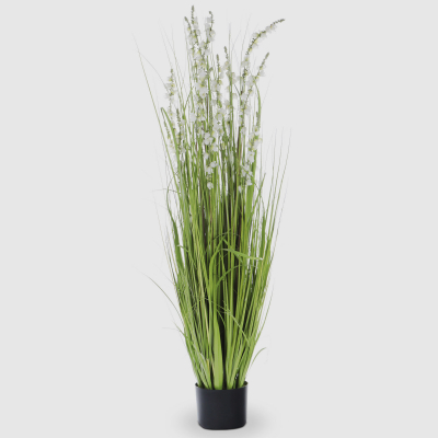 Изображение товара Искусственный цветок Ландыш в горшке 120 см кремовый от Shandong hr arts