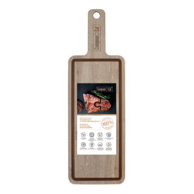 Изображение товара Доска разделочная ComposeEat травертин капучино 36х12 см из композита