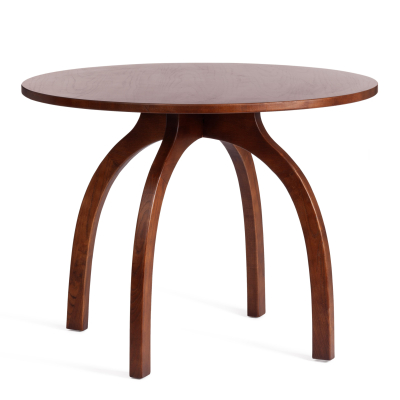 Изображение товара Стол обеденный Thonet из вяза и МДФ в темном орехе 100х75 см Изображение товара Стол обеденный Thonet из вяза и МДФ в темном орехе 100х75 см