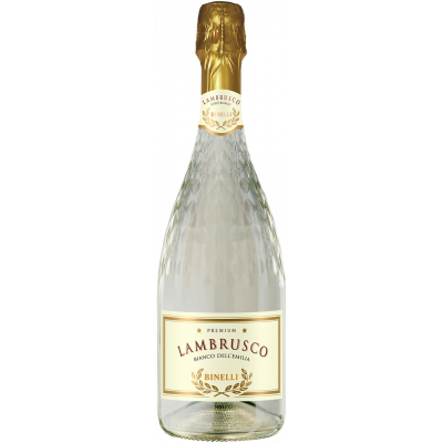 Изображение товара Игристое вино Mastro Binelli Premium Lambrusco Bianco Secco, Dell'Emilia сухое, белое, 0,75 л