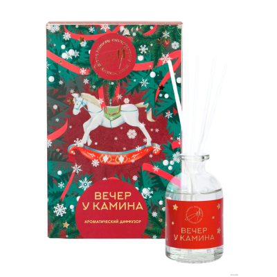 Изображение товара Диффузор-открытка Aroma Harmony вечер у камина 50 мл