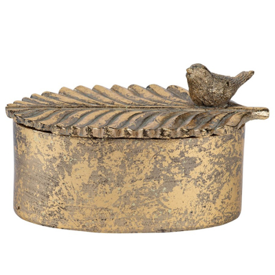 Изображение товара Шкатулка с птичкой Glasar 16x10x9 см для украшений и аксессуаров