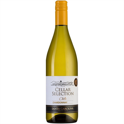 Изображение товара Вино белое полусухое Santa Carolina, "Cellar Selection" Chardonnay,  0,75 л
