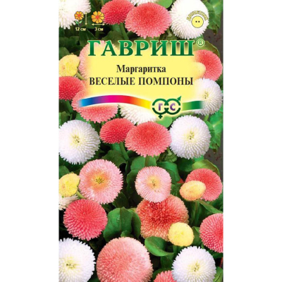Изображение товара Семена Гавриш Маргаритка Веселые помпоны 0,02 г