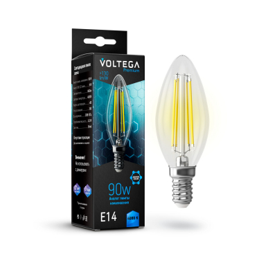 Изображение товара Лампочка Voltega Candle Graphene E14 9W 4000K