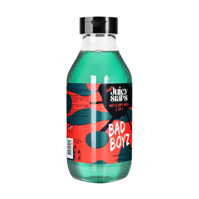 Изображение товара Гель-шампунь Juicy Stars 2в1 мужской синий 400 мл для волос и кожи головы