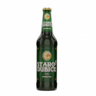 Изображение товара Пиво янтарное фильтрованное "Starodubice" Dvanactka, 5,3% 0.5 л Изображение товара Пиво янтарное фильтрованное "Starodubice" Dvanactka, 5,3% 0.5 л