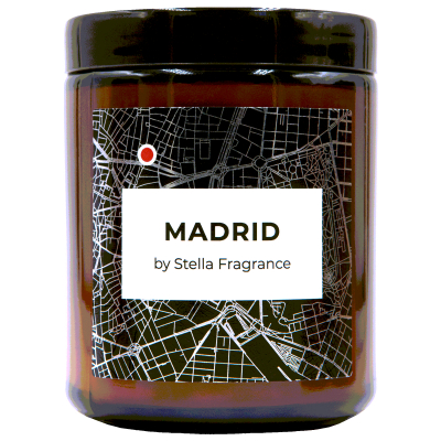 Изображение товара Ароматическая свеча Stella Fragrance Madrid 250 г с натуральным воском и парфюмерным ароматом