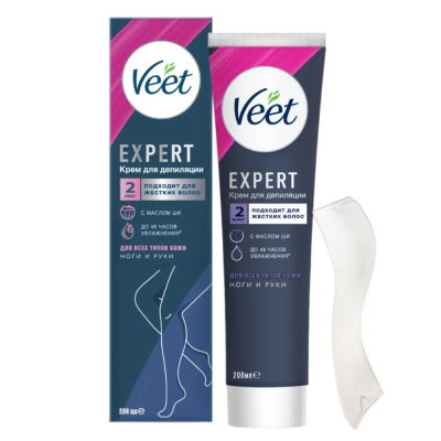 Изображение товара Крем для депиляции Veet Expert для всех типов кожи 200 мл Изображение товара Крем для депиляции Veet Expert для всех типов кожи 200 мл
