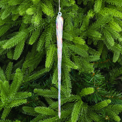 Изображение товара Украшение Yancheng Shiny стеклянное сосулька 2x26 см