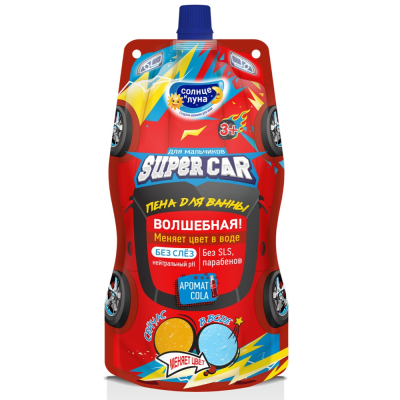 Изображение товара Пена для ванны Солнце и луна мерцающая от 3-х лет дой-пак 250 мл