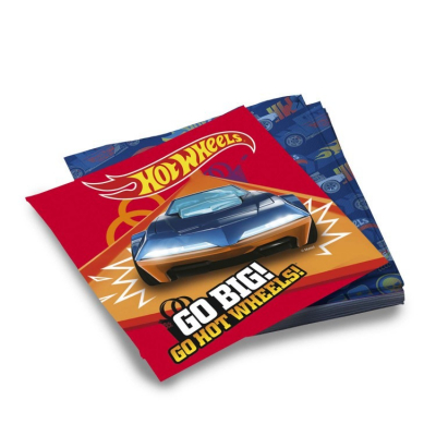 Изображение товара Бумажные салфетки Hot Wheels 33х33 см 20 шт для детских праздников Изображение товара Бумажные салфетки Hot Wheels 33х33 см 20 шт для детских праздников