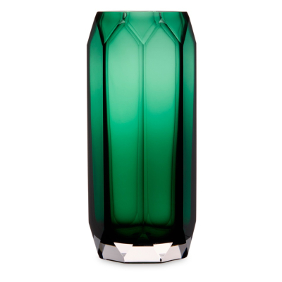 Изображение товара Ваза Decor de table Дальян стеклянная зелёная высота 32 см