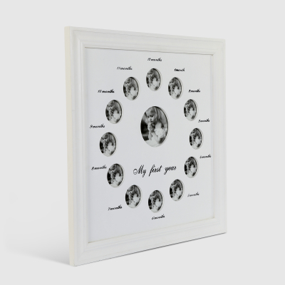 Изображение товара Рамка для фото Dekor pap белая декор 47х47 см