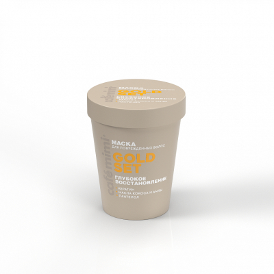 Изображение товара Маска для волос Cafemimi gold set глубокое восстановление 200 мл