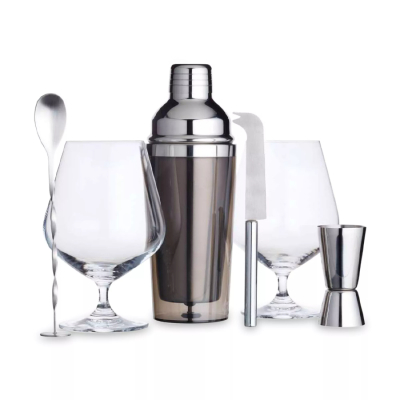 Изображение товара Набор для коктейлей Kitchen Craft из нержавеющей стали и стекла Изображение товара Набор для коктейлей Kitchen Craft из нержавеющей стали и стекла