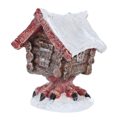 Изображение товара Декоративная фигура Избушка 16 см из полистоуна для новогоднего декора