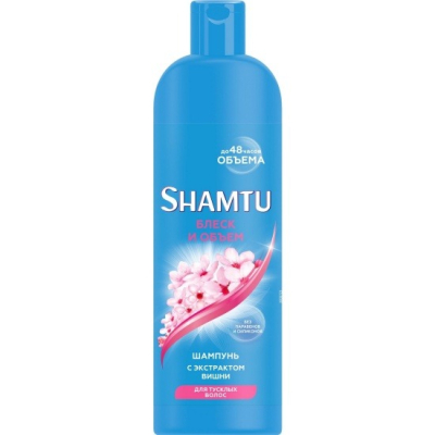 Изображение товара Шампунь Shamtu Блеск и объем с экстрактом вишни 500 мл