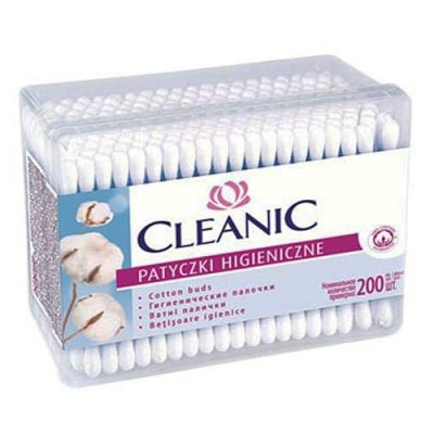 Изображение товара Ватные палочки Cleanic 200 шт в коробке - гигиена и уход за кожей