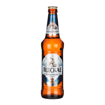 Изображение товара Пиво Лидское Классическое 0,5 л светлое фильтрованное бутылка Беларусь