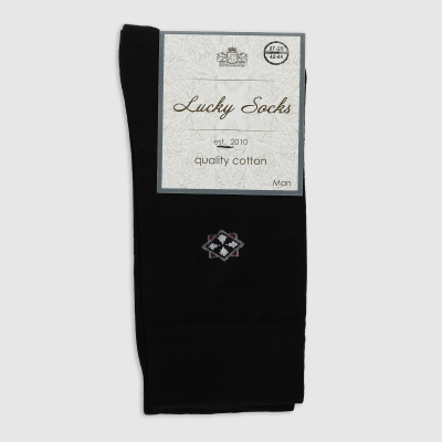 Изображение товара Носки мужские Lucky Socks черные Р.27-29 для комфортной носки Изображение товара Носки мужские Lucky Socks черные Р.27-29 для комфортной носки