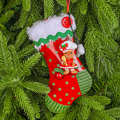 Изображение товара Рождественская носок ёлочная Kurt S Adler 20 см красная