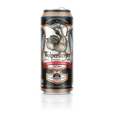 Изображение товара Пиво темное нефильтрованное Wolpertinger Dunkles Hefeweissbier 0,5 л