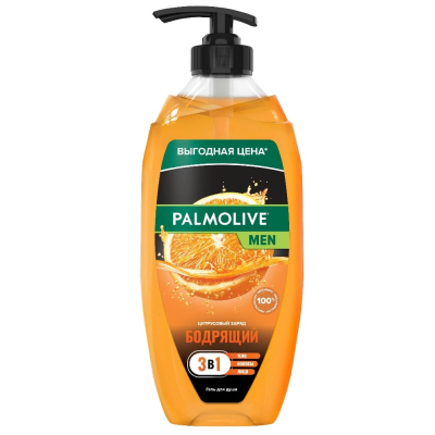 Изображение товара Гель для душа мужской Palmolive MEN Бодрящий Цитрусовый 750 мл Изображение товара Гель для душа мужской Palmolive MEN Бодрящий Цитрусовый 750 мл