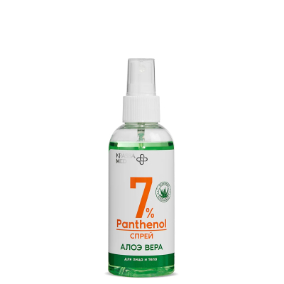 Изображение товара Спрей Krassa MED PANTHENOL 7%  для лица и тела с Алоэ Вера, 150 мл