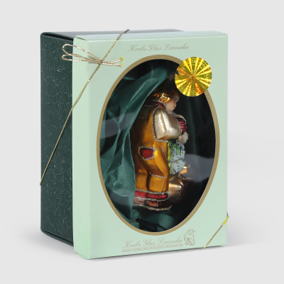 Изображение товара Игрушка на елку Krebs int ребенок с мишкой 10 см