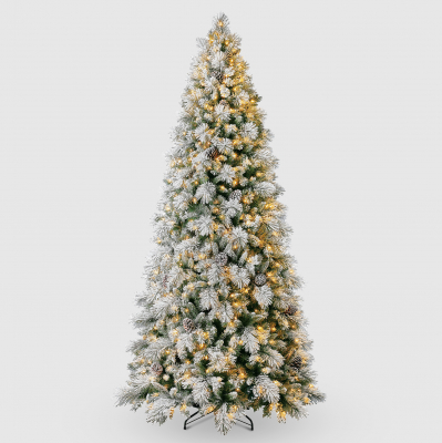 Изображение товара Елка новогодняя Snow melody Augustine flock pine tree 274 см