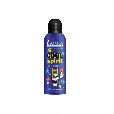 Изображение товара Дезодорант-спрей Deonica cool spirit 125 мл для всей семьи без спирта и парабенов Изображение товара Дезодорант-спрей Deonica cool spirit 125 мл для всей семьи без спирта и парабенов