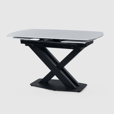 Изображение товара Стол-трансформер City Furniture белый с черным 133х133х75 см