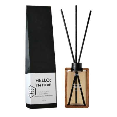 Изображение товара Аромадиффузор Dad's material Peach Nectar Golden Santal Tonka 100мл натуральный аромат Изображение товара Аромадиффузор Dad's material Peach Nectar Golden Santal Tonka 100мл натуральный аромат