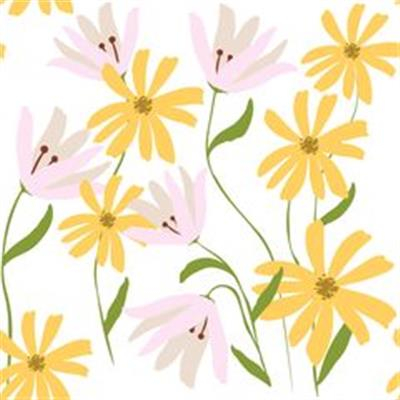 Изображение товара Бумага для подарков Be Smart 70х100 см Коллекция April Цветы