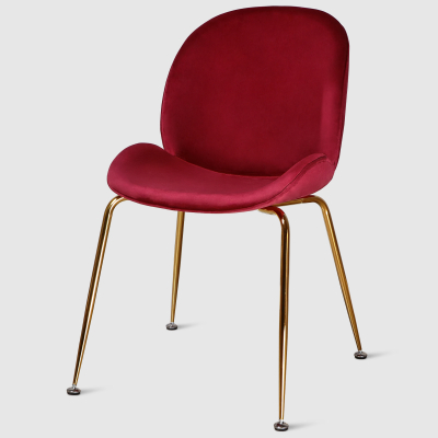 Изображение товара Стул Bazhou Business велюр розовый 47х65х87 см