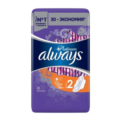 Изображение товара Женские гигиенические прокладки Always Platinum Нормал Плюс