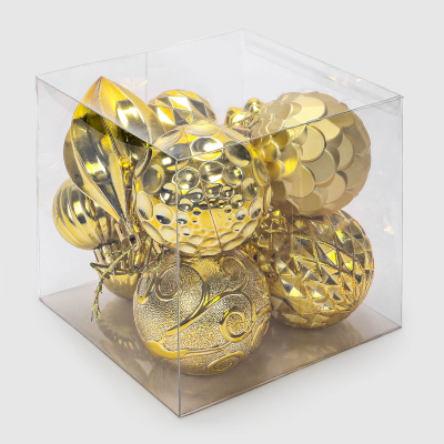 Изображение товара Набор украшений для ёлки Yiwu E-commerce золотистый 12х10х12 см